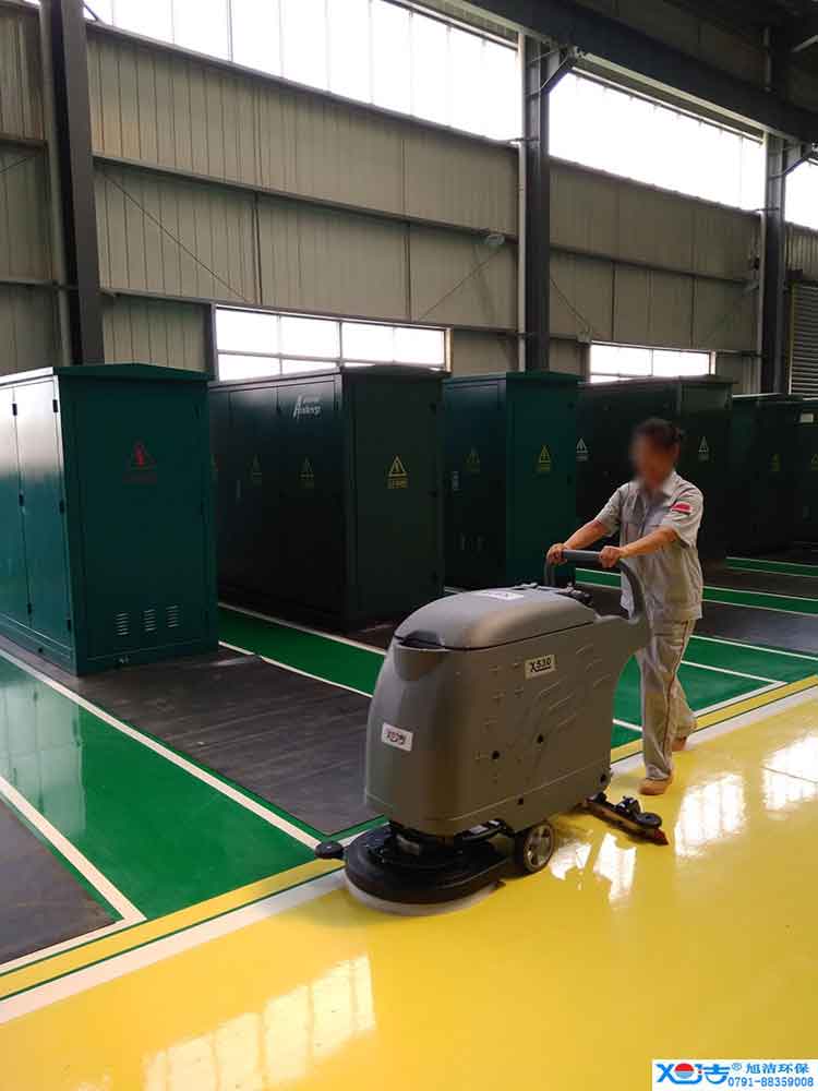 旭潔手推式多功能全自動洗地機，工廠生產(chǎn)倉庫工業(yè)洗地機2